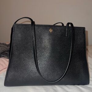 Tory Burch Black Leather Tote